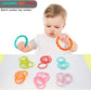 COLVWOFA 24 Pack Baby Rings Link Toys for Hanging Toy, Connecting Rings Toys for Infant Boy Girl, Early Learning Toys Car Seat and Stroller Travel