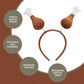 Turkey Drumstick Brown Plush Headbopper - 9.5" x 10" (Pack Of 1) - Party Wearable Accessory
