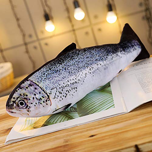 XIZHI 31.5 Inch Giant Soft Fish Cushion Pillow Animal Plush Pillow 3D Fish Cushion Carp Plush Throw Pillow Toys Gifts for Kids Birthday Christmas