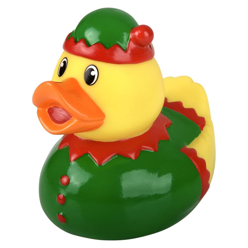 Rhode Island Novelty 3.5" Christmas Rubber Duck Assortment 12ct