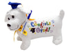 YMCtoys Graduation Autograph Stuffed Dog w/Pen, Congrats Grad! (Blue) 12"