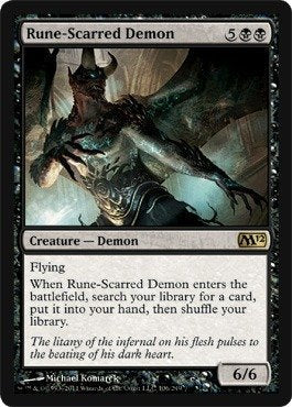Magic: the Gathering - Rune-Scarred Demon - Magic 2012