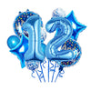 Balloons, 11 pcs Foil Balloons 12 Year Old for 12th Birthday Party Supplies Decoration? Confetti Balloon Kids Party Balloons Birthday Party Supplies