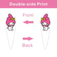 30pcs K Cake Decorations with 30pcs Cupcake Toppers Party Supplies for Kids Birthday Decorations