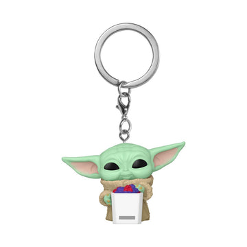 Funko Pop! Keychain: Mandalorian & Grogu - Grogu with snack - Collectable Vinyl Figure - Gift Idea - Official Merchandise - Toys for Kids & Adults