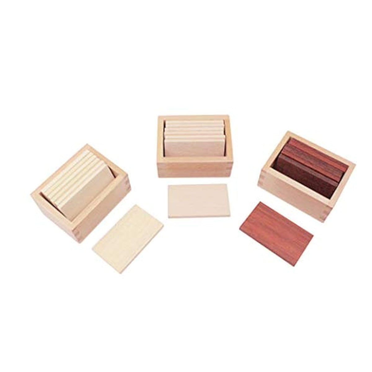 Adena Montessori Baric Tablets with Box Montessori Homeschooling Sensorial Materials for Toddlers