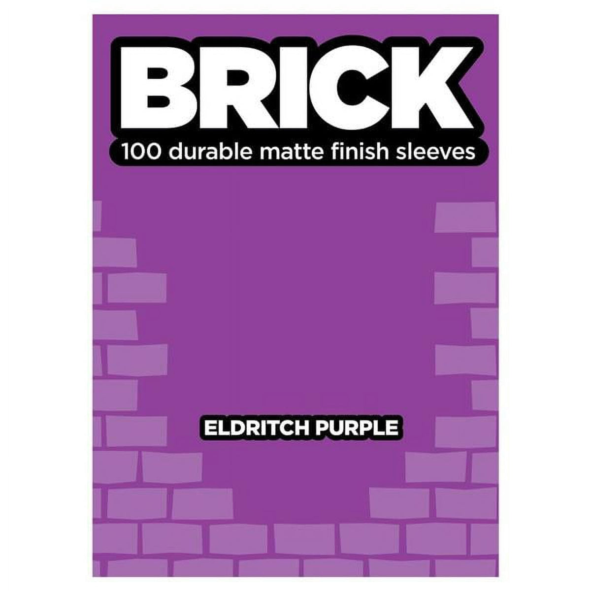 Legion Supplies LGNBRKPUR Deck Protector - Brick Eldritch Purple Card Sleeves44; 100 Per Pack