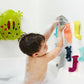 Boon Tubes Toddler Bath Toys - Bathtub Building Toys with Suction Cups - Toddler Sensory Toys and Bathtub Essentials - Gray - 3 Count - Kids Ages 12