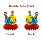 8Pcs Soccer Honeycomb Table Centerpiece Soccer Birthday Party Supplies Table Decorations for Kids Party Decorations