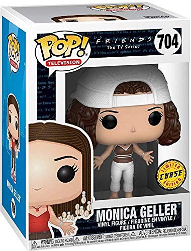 Funko Pop! TV: Friends - Monica Geller Limited Edition Chase Pop! Vinyl Figure (Bundled with Compatible Pop Box Protector Case), Multicolored, (3.75