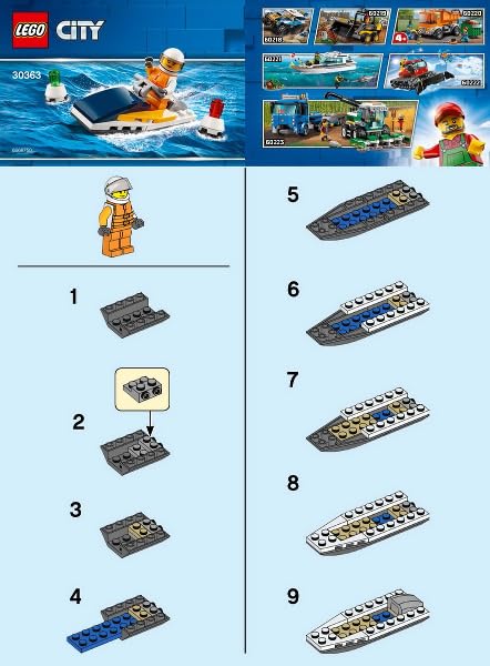 LEGO City: Racing Boat Polybag Set 30363
