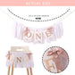 Rose Gold Blush & White 1st Birthday Banner - Highchair Banner, Party Decoration