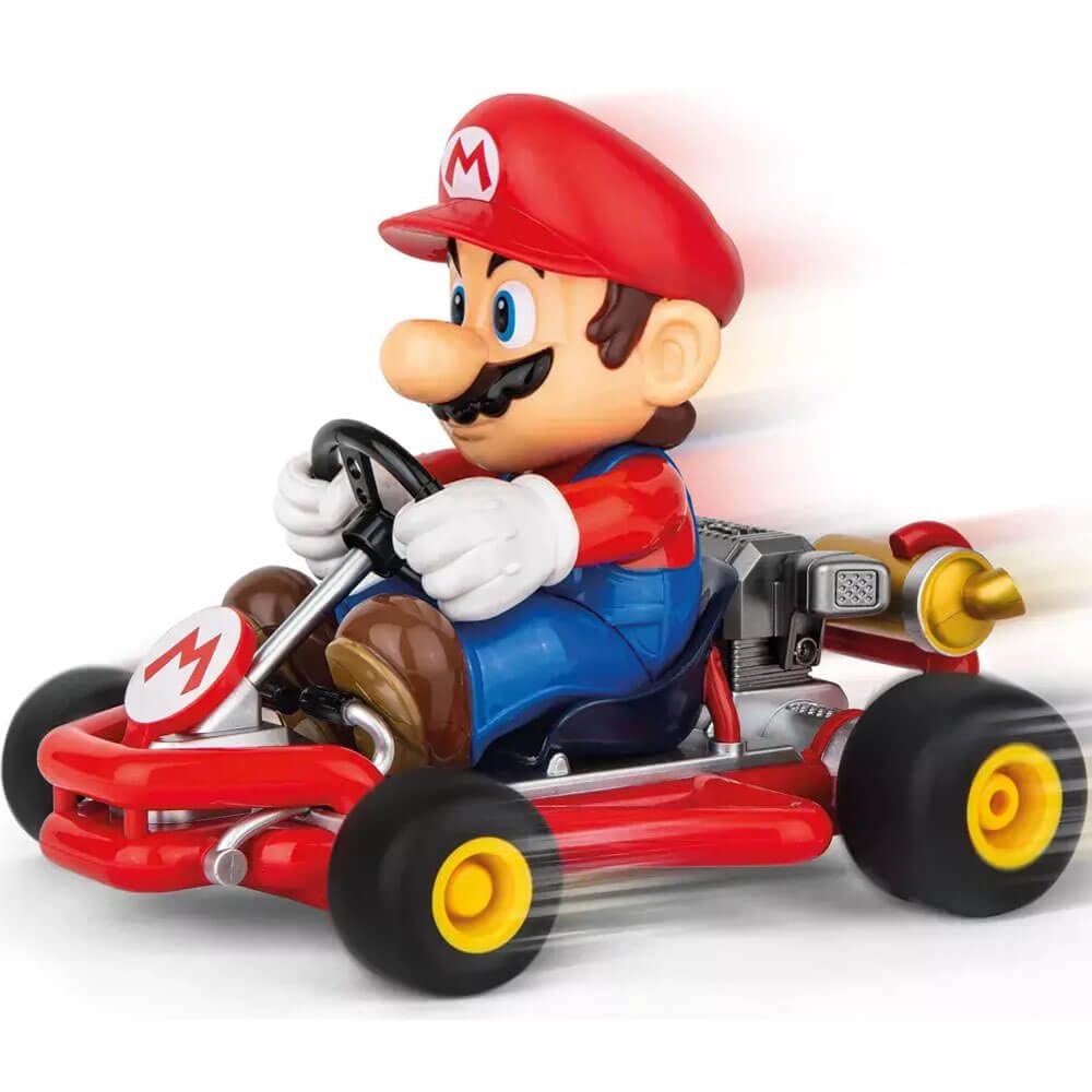 Carrera 200989 RC Official Licensed Kart Pipe Kart Mario 1:18 Scale 2.4 Ghz Remote Radio Control Car with Rechargeable LiFePO4 Battery - Kids Toys