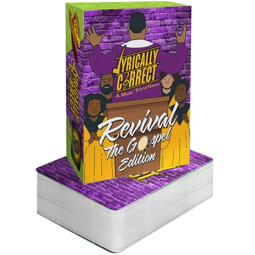 Lyrically Correct Revival: The Gospel Edition - Gospel Music Trivia Card Game for Adults & Families | Church Gatherings, Fellowship & Family Game