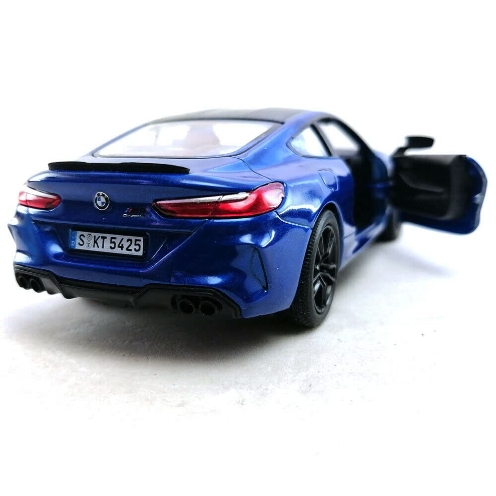 KiNSMART BMW M8 Competition 1:36 Scale 5" Die Cast Metal Model Toy Super Car w/Pullback Action (Blue)