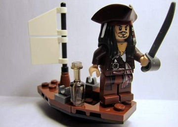 LEGO Pirates of the Caribbean 30131 JACK SPARROW Minifigure with Raft