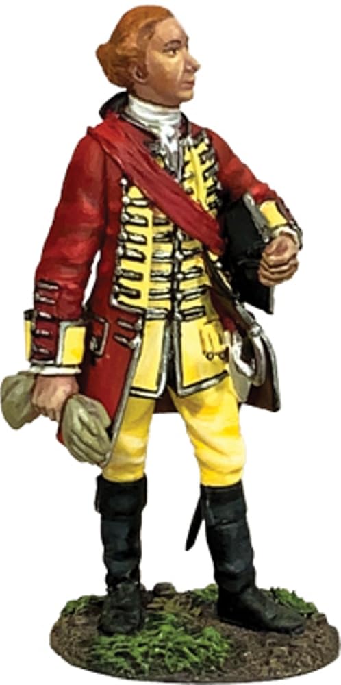 W. Britain Museum Collection 10134 British General James Wolfe 1:30 Scale Metal (Approximately 2.5 INCHES Tall)…