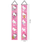 2Pcs Hello Cats Birthday Porch Sign Door Hanging Banner Birthday Party Supplies for Wall Decorations