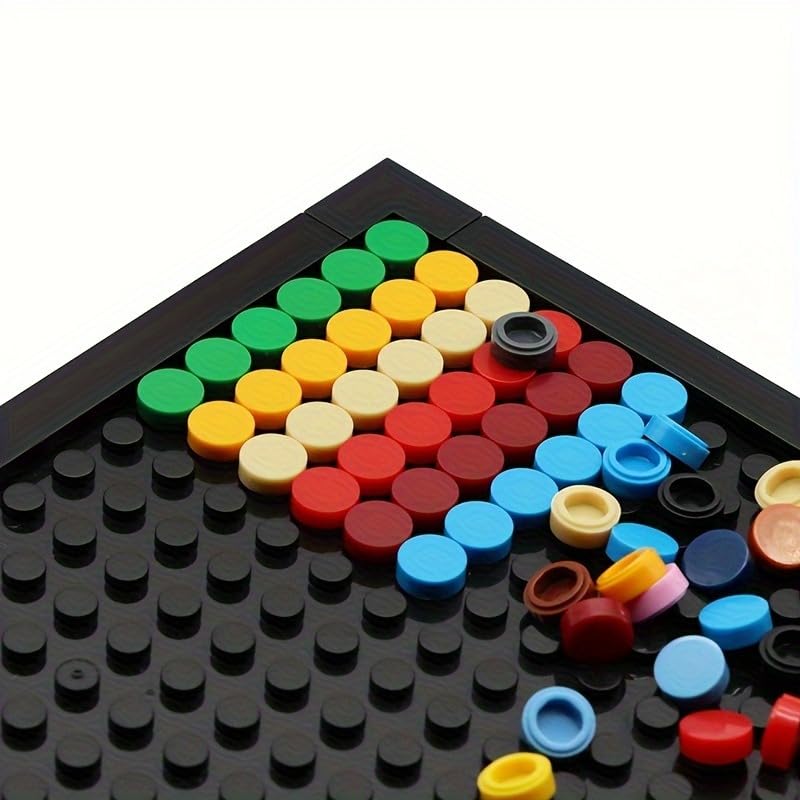 560 Piece Building Tile Bulk, Round 1x1, Compatible with Lego Parts and Pieces: (Color:Light Gray)