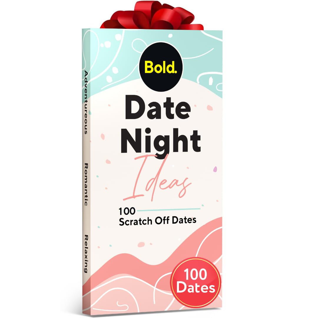 Bold. 100 Scratch Off Date Night Ideas Cards - Romantic Couple Gifts - Fun Date Ideas for Him/Her/Boyfriend/Girlfriend - Cool for Couples - Perfect