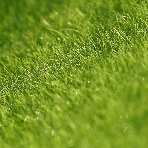 EMiEN 6''x6''Life-Like Artificial Grass Lawn Miniature Ornament for for DIY Fairy Garden Decoration (4 Pack)