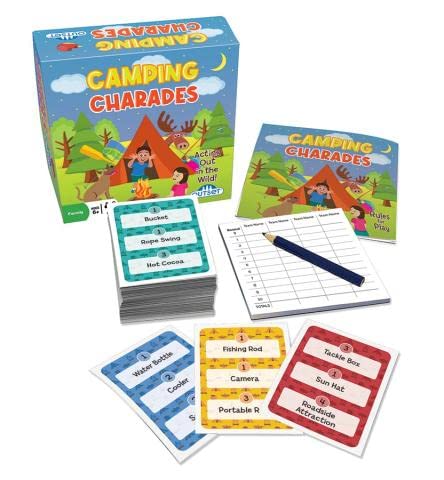 Camping Charades - A Family Fun Game for Acting Out in the Wild - Contains 110 Cards for 2 or More Teams Ages 6 and up