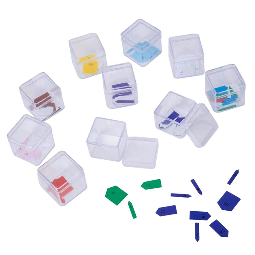 Kghios Montessori 3 Arrows - Complete Bead Materials Set for Kids, Three Arrows Montessori Math Toys Training Center