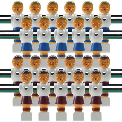 Billiard Evolution 22 Old Style Red and Blue Foosball Men