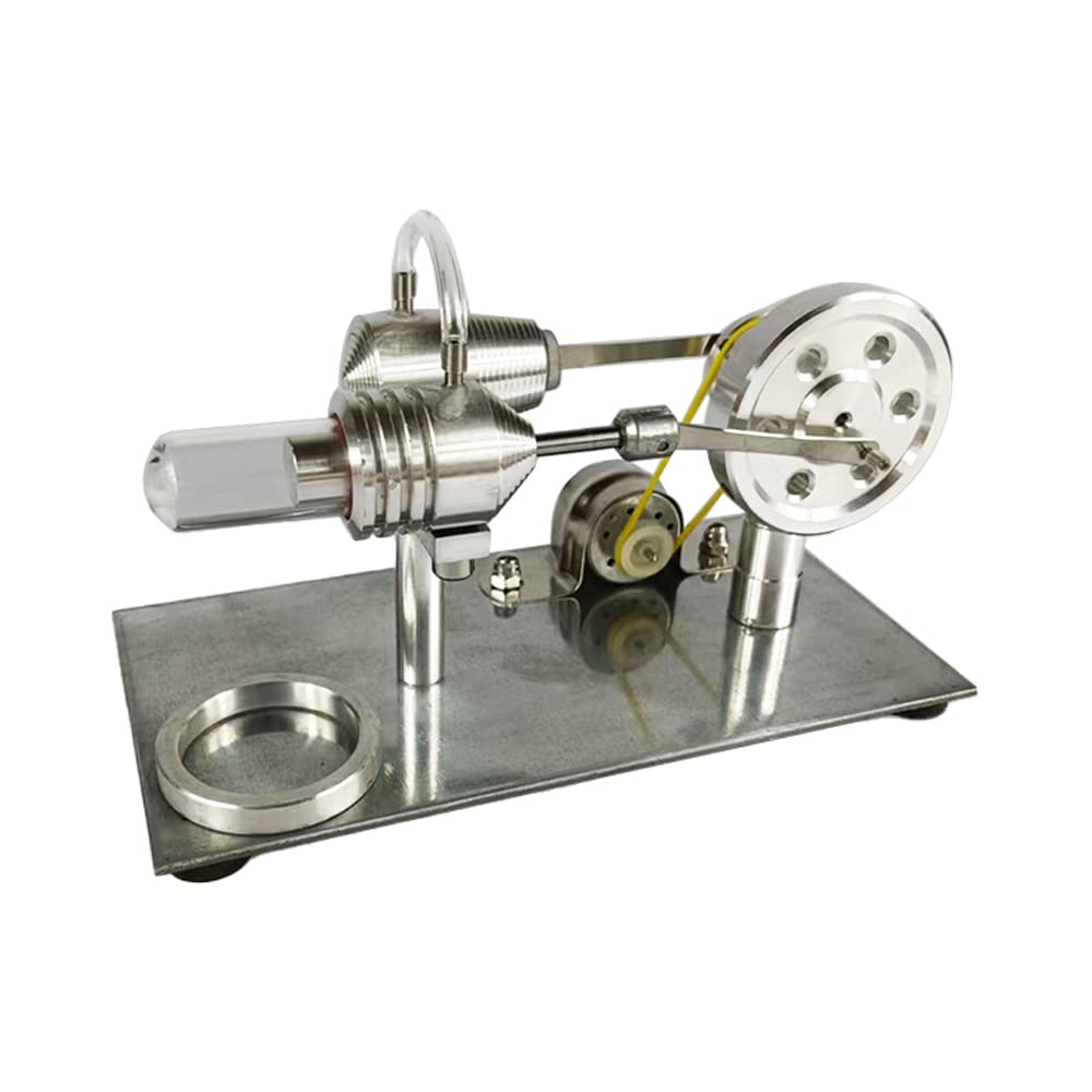 Qing Shuang Stirling Engine steam Engine Physics Experiment Popular Science Invention Toy Model Motor Model Educational Toy Generator Colorful LED