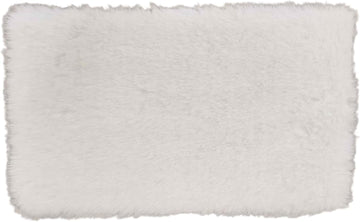 Miniature Square White Rug, Soft Carpet Decor for 1/12 Scale, Lightweight and Decorative Accessory for Doll House Interiors