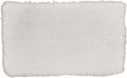 Miniature Square White Rug, Soft Carpet Decor for 1/12 Scale, Lightweight and Decorative Accessory for Doll House Interiors