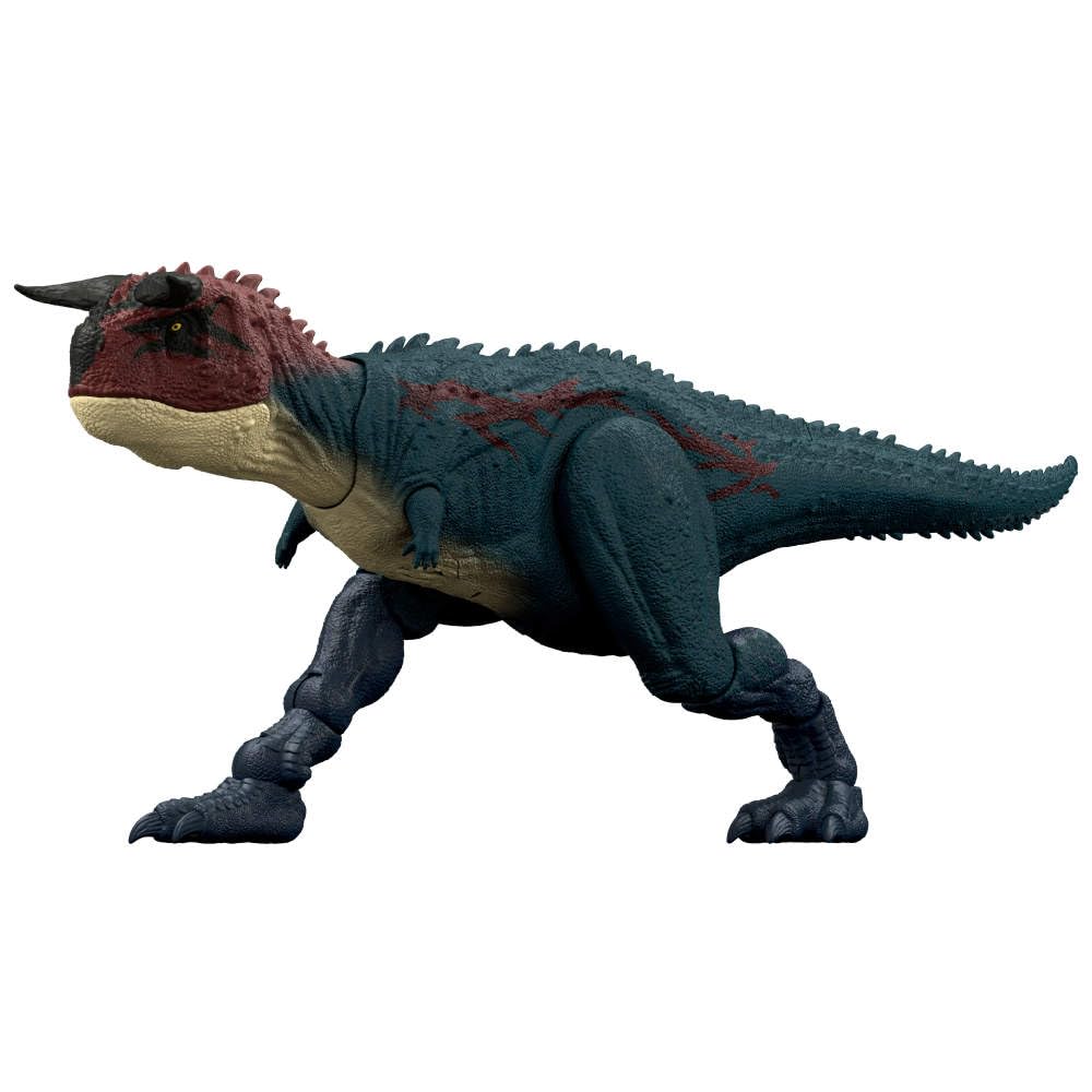 Mattel Jurassic World Dinosaur Action Figure, Running & Biting Carnotaurus with Roar Sounds, Charge N Chomp, Digital Play