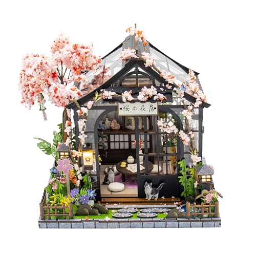 DIY Miniature House Kit, DIY Book Nook with LED Light | 3D Puzzles for Adults and Teens, Building Kits for Bookshelf Decor, Creative Gift for Craft