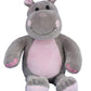Stuffems Toy Shop Make Your Own Stuffed Animal 16" "Happy the Hippo - No Sew - Kit with Cute Backpack!
