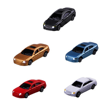 szzijia 5PCS 1:100 HO Scale Model LED Lighted Car with 12V Front and Rear Lights for Building Train Layout