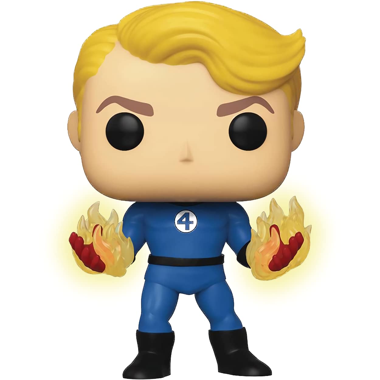 Funko Human T o r c h (Specialty Series): P o p ! Vinyl Figurine Bundle with 1 Compatible 'ToysDiva' Graphic Protector (568-45006 - B)
