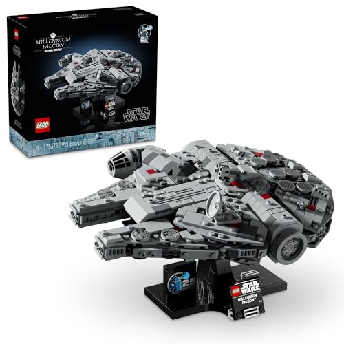 LEGO Star Wars Millennium Falcon 25th Anniversary Collectible - DIY Building Set for Adults, Men & Women, Ages 18+ - A New Hope Model with Display