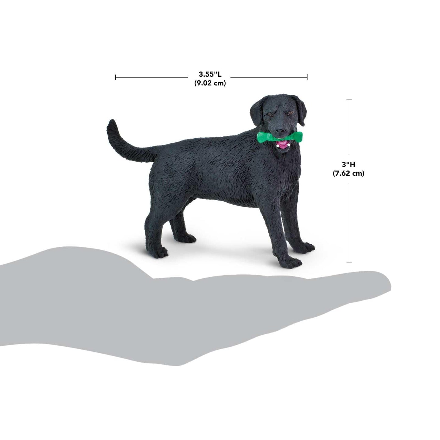 Safari Ltd. Black Labrador Retriever Figurine - Hand-Painted, Lifelike 3.75" Model Figure - Fun and Educational Toy for Boys, Girls & Kids Ages 3+