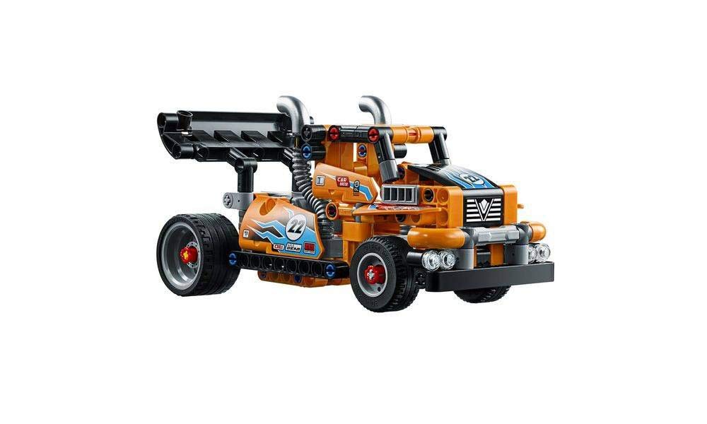 LEGO Technic Race Truck 42104 Pull-Back Model Truck Building Kit, New 2020 (227 Pieces)