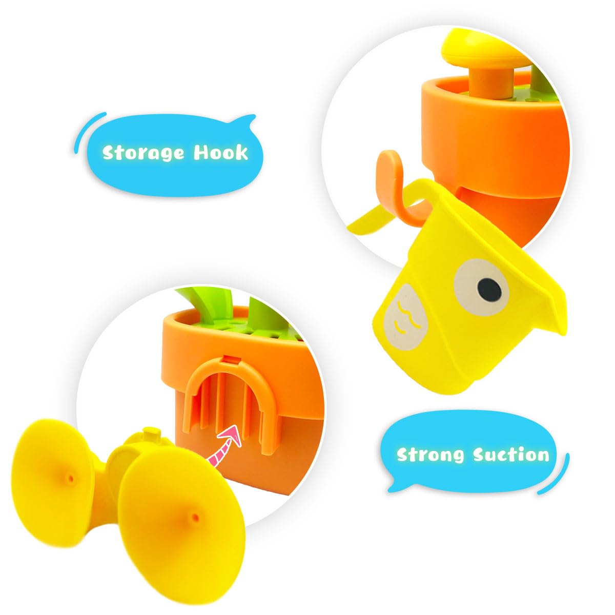 Bath Toys for Toddlers Age 1 2 3, Interactive Bloom Bathtub Toys for Bathtime Fun, Kids Bath Tub Shower Playset, Infant Baby Girls Boys Birthday Gift