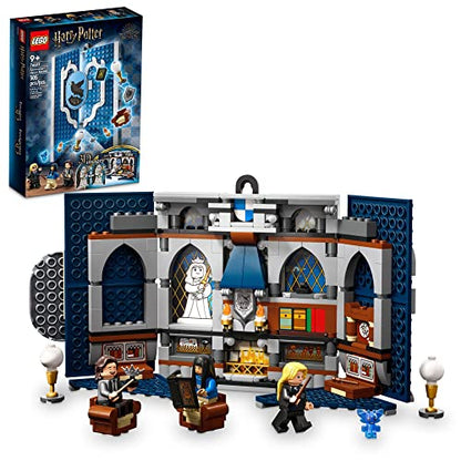 LEGO Harry Potter Ravenclaw House Banner Building Kit 76411-3D Harry Potter Room Wall Decoration, Great Gift Set for Boys Girls Kids, Hogwarts Castle