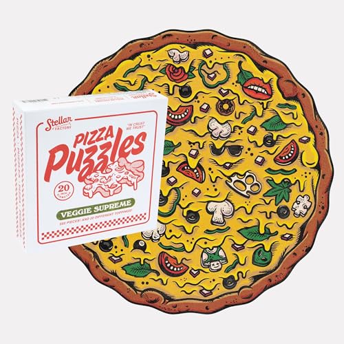 Stellar Factory Pizza Puzzles Veggie Supreme, 550-Piece Puzzle, 20"