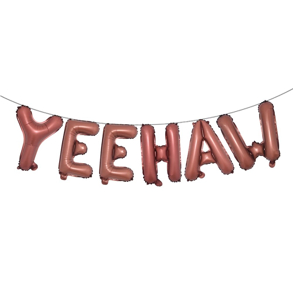 Yeehaw Balloons First Rodeo Birthday Party Decorations Boy Cowboy girl Balloon Wild West Western Birthday Party Decor Yeehaw Its My Birthday Baby