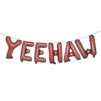 Yeehaw Balloons First Rodeo Birthday Party Decorations Boy Cowboy girl Balloon Wild West Western Birthday Party Decor Yeehaw Its My Birthday Baby