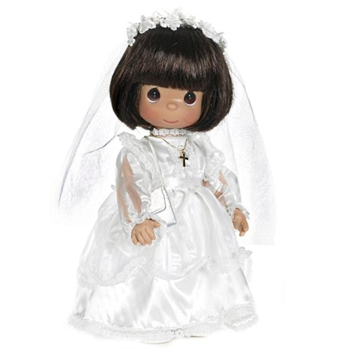 The Doll Maker Precious Moments Dolls, Linda Rick, My First Communion, Brunette, 12 inch Doll