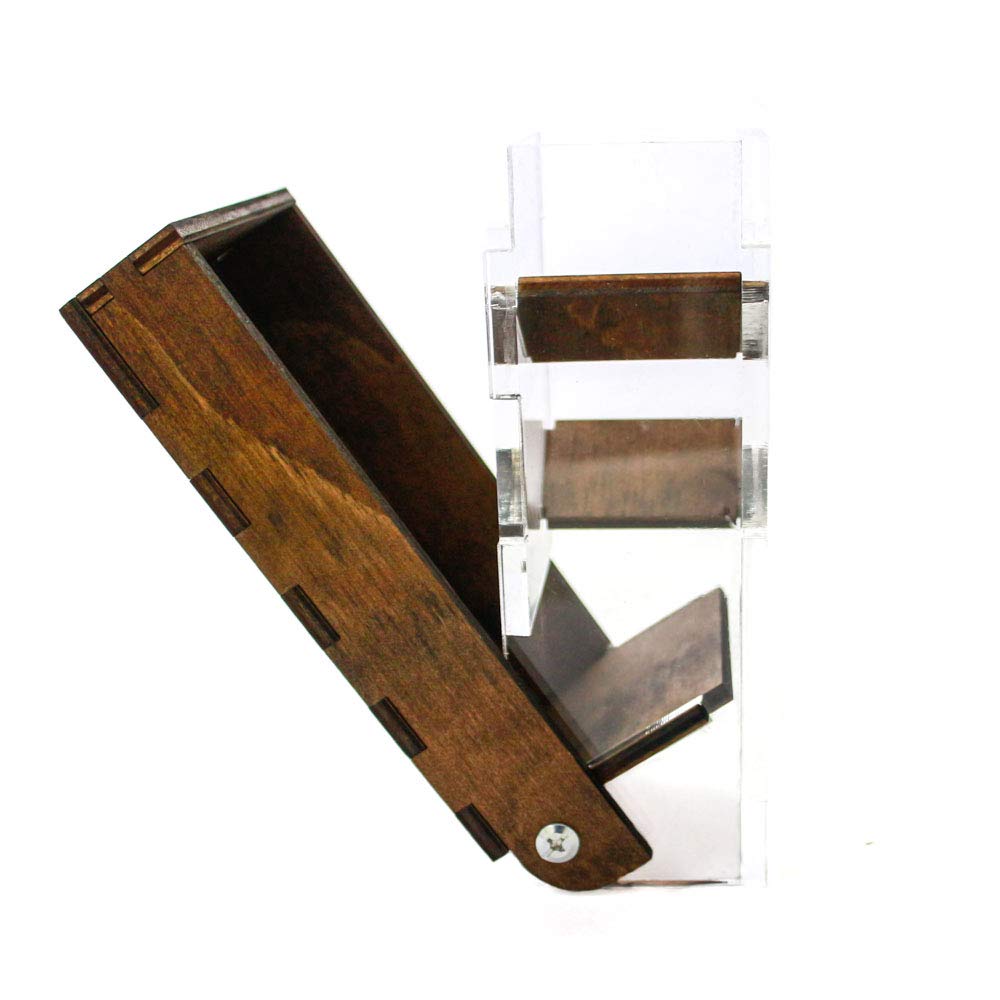 C4Labs Travel Portable Draw Bridge Dice Tower - Walnut