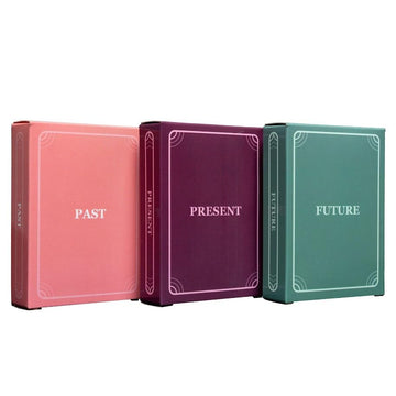 Plearn Pieces Past Present Future - Couples Deck for a Fulfilling Relationship | 3 Decks - 165 Cards | Past, Present and Future Decks | 2 Players |