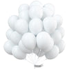PartyWoo White Balloons 100 pcs 10 Inch Matte White Latex Helium Balloons for Wedding Bridal Graduation Engagement Baby Shower Gender Reveal Easter