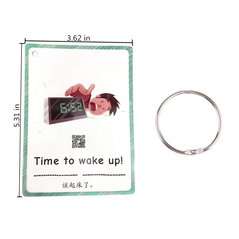 100 Parent-Child Daily Conversation Starters Cards with Picture