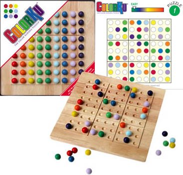 ColorKu and Tic-Tac-Ku (Blue and White) Combo Pack